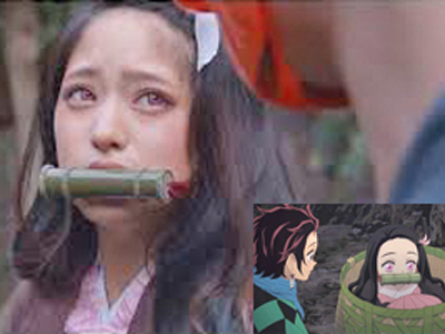 旭日旗ピアスで話題になった大人気JAPANアニメ鬼滅の刃をAV化